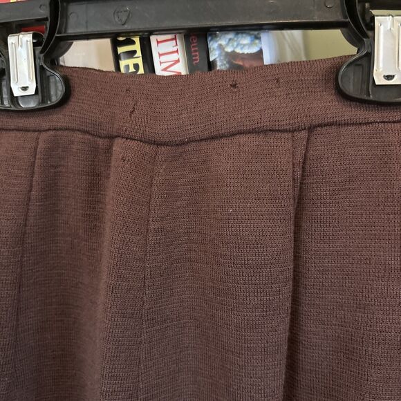 Galerie Pink Skirt Suit Size 100% Wool Italy Shell Jacket 3 Piece Brown Vintage - Picture 10 of 13